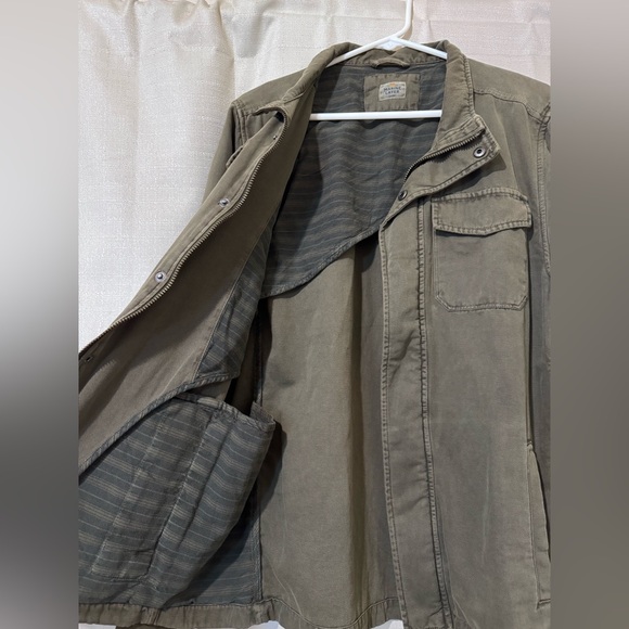Men’s Marine Layer Dark Olive Field Jacket size Large - Picture 9 of 9